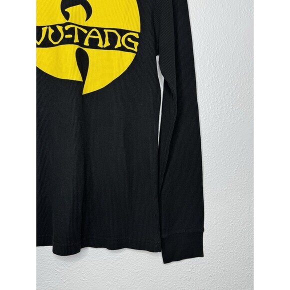 EUC Men’s Small Wu Tang Clan Black Long Sleeve Thermal Shirt Hip Hop Waffle Knit - Picture 4 of 14